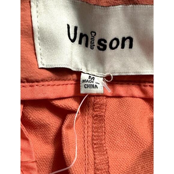 Create Unison Bermuda Shorts Convenient Zip Drawstring Closure Pink Men's M NWOT - Picture 8 of 9
